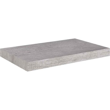Maison Exclusive - Schweberegal Betongrau 50x23,5x3,8 cm MDF (1/5)