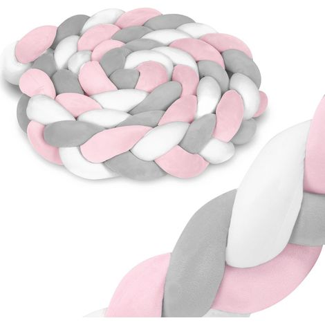 Ricokids 3m crib wrap - pink-gray (1/5)
