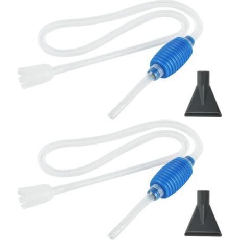 Aspirateur d’Aquarium 2 Pièces – Pompe à Siphon pour Nettoyage du Sable et Filtre, Embouts Inclus, Pratique pour Poissons (1/5)
