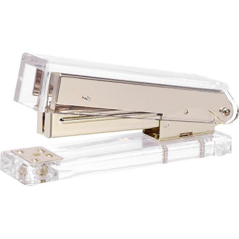 Agrafeuse manuelle, agrafeuse portable, agrafeuse robuste, accessoires de bureau, accessoires de bureau mignons, agrafeuse à papier-Golden
