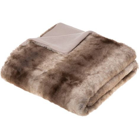 Grizzli beige pelliccia ecologica 120x160cm - Atmosphera créateur d'intérieur