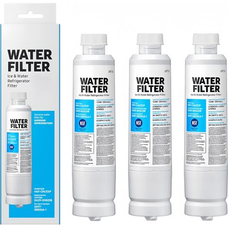 Filtre réfrigérateur DA29-00020B DA97-08006A- 1HAF-CIN/EXP pour purificateurs d'eau (3 pièces) (1/3)