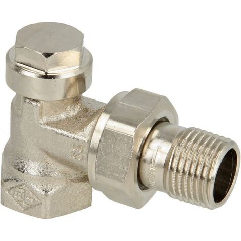 HEIMEIER Racor Regulux forma de esquina, DN 15, Bronce rojo niquelado, 0351-02.000