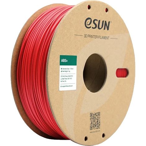 Filamento per stampante 3D, materiale ABS, design anti-groviglio, rosso (1/2)