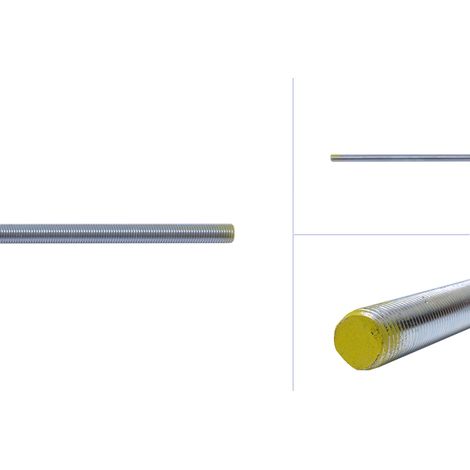 Wovar – Tige filetée M16 x 1m en acier galvanisé – Solidité 8.8 – Résistance à la traction 80kg/mm² – Pour construction industrielle