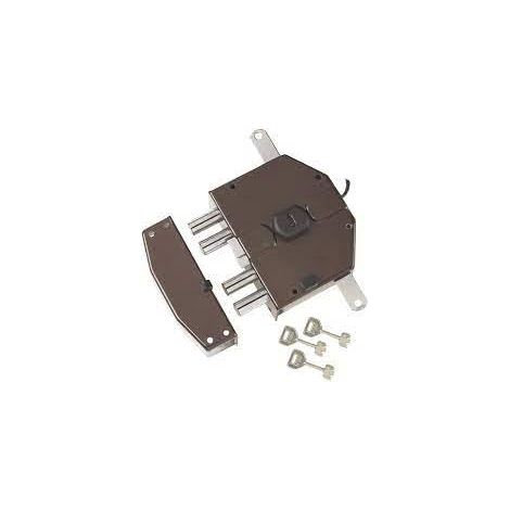Serratura Legno Applicare Elettrica 6823 Yale Pompa Mm 50 M4 Tripl.scr E.mm