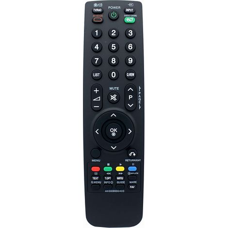 Azwok AKB69680403 Telecomando sostitutivo TVLG 42LF2500 42LF2510 19LH2000 19LH2000ZA 19LH2020 37LF2510 372100 372100 377LF2510 LH200 0 37LH2010 42LH2000 42LH2010 42LH3000 42LH3010 AU-AKB69680403-LG023