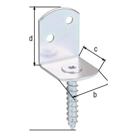 équerre à Vis Alberts 83x38 Fixation Robuste Et Polyvalente - Alberts (1/4)