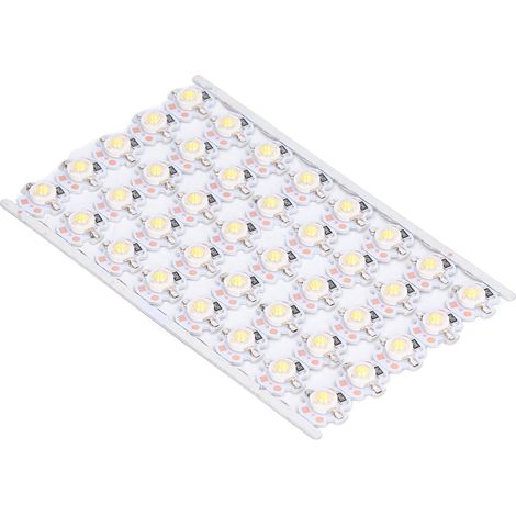 Ampoule LED haute luminosité à économie d'énergie, avec plaque en aluminium, pour phares, éclairages de meubles et autres applications DIY (1 W, 12 V), lumière chaude. (1/5)