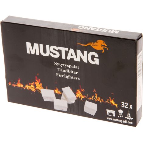 Allume-feu mustang 32 pièces ignition rapide facile à utiliser