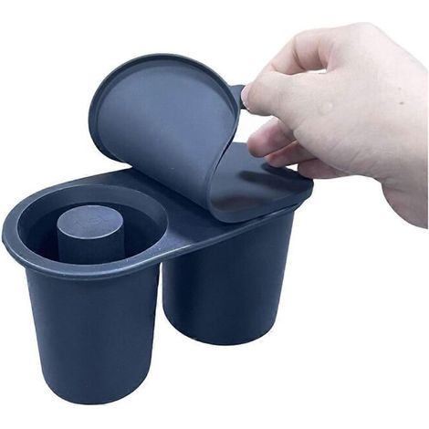 0 bis 0 quadratische Silikon-Eiswürfelform von 030 0 bis 040 0oz 0 zur Herstellung von 02 0 schwarzen 0 hohlen Eiswürfeln. (1/5)