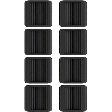 Set mit 8 Verriegelungsplatten für Stuhl- und Möbelrollen, vibrationsfrei, mit Pads und Antirutschpads. (1/5)