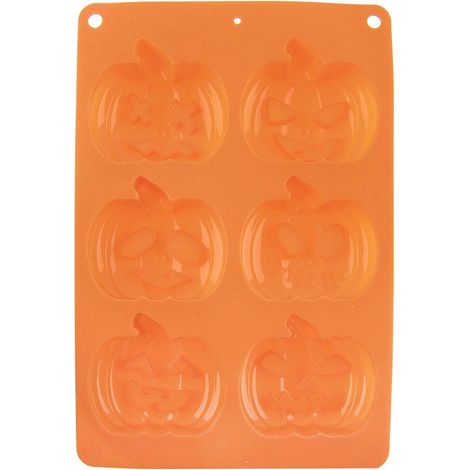 Halloween Pumpkin Silicone Cookie Mold, 25x18x3 cm (1/5)