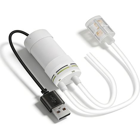 Mini Pompe à Eau électrique: Pompe à Eau Auto-Amorçante 5 V, Avec Tuyau En Pvc De 6 M, Petite Pompes à Vide Alimentée Par USB Pour La Maison, Le Jardin, L'aquarium, Avec Filtre (Blanc) (1/5)
