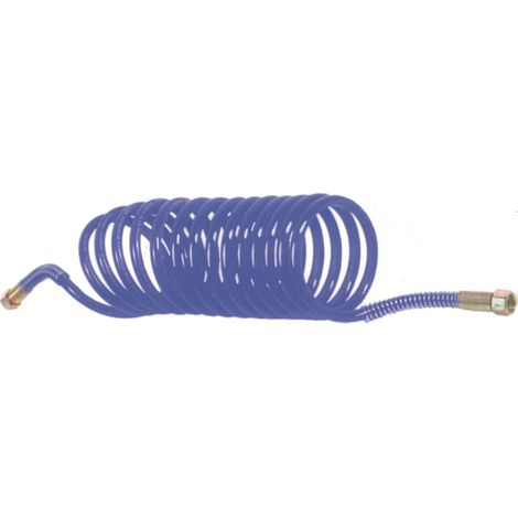 SAM 6 m Polyurethan-Spiralschlauch - 8 x 12 mm Schlauch - 1/4' Außengewinde - 19015-100