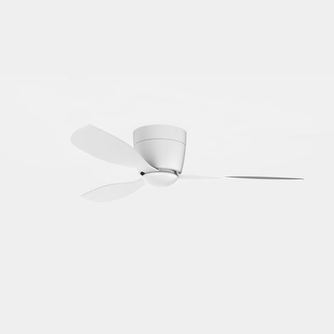 Forlight - Ventilador de Techo Bora, Ø1238mm, Motor DC Silencioso, 46W, LED Integrado, CCT Seleccionable, 6000K, 6 Velocidades, Mando a Distancia Incluido, 20-32m², Blanco