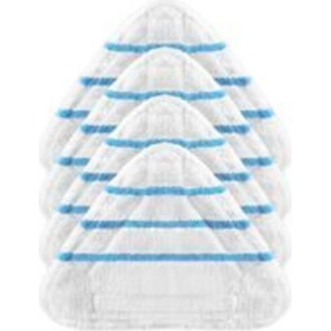 Lot de 4 Housses en Microfibre pour Tête de Balai Vapeur – Lavables en Machine, Absorbantes et Sans Peluches – Idéales pour Sols Durs (Parquet, Carrelage, Lino) (1/5)