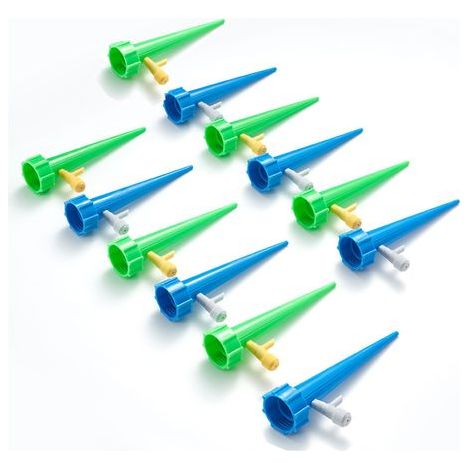 Set mit 12 Pipetten mit Ventil, Kunststoff, verstellbar, blau/grün (1/5)