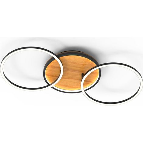 [GEBRAUCHT] B-Ware Eco Light Led Deckenleuchte Kiru Pinie Länge 87,4 Cm Holz Deckenleuchte Lampe