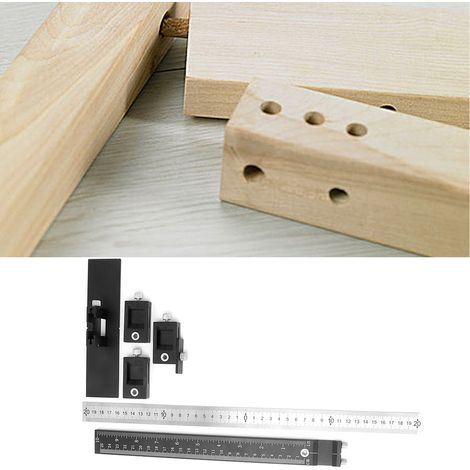 Gabarit de perçage pour tourillons de menuiserie, guide de perçage, gabarit de positionnement (1/5)