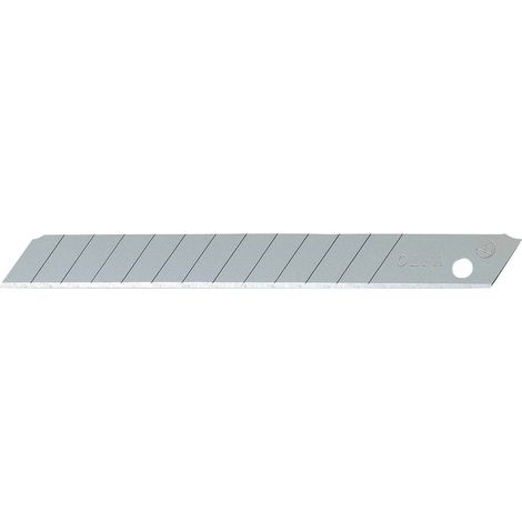 Lames de hachage OLFA 9 mm noires, acier de qualité supérieure, lot de 50 unités
