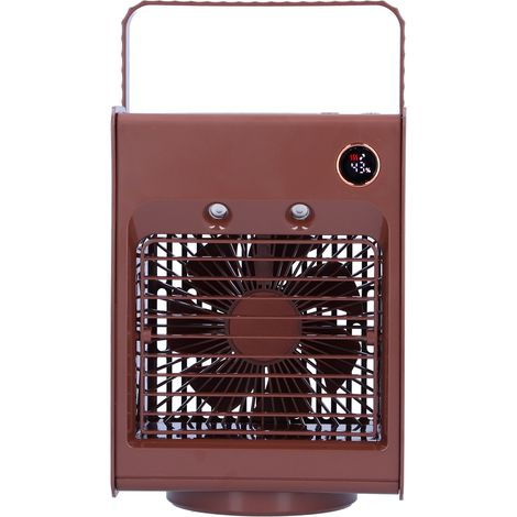 Ventilateur humidificateur oscillant 2 en 1 avec lumière, chargement USB, refroidisseur d'air de bureau pour la maison et le café. (1/5)