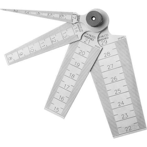 Satz konischer Messlehre für Schweißkegelmessschieber, Edelstahl, 17 mm, 814 mm, 1521 mm, 2229 mm, verschiedene Messbereiche (1/5)