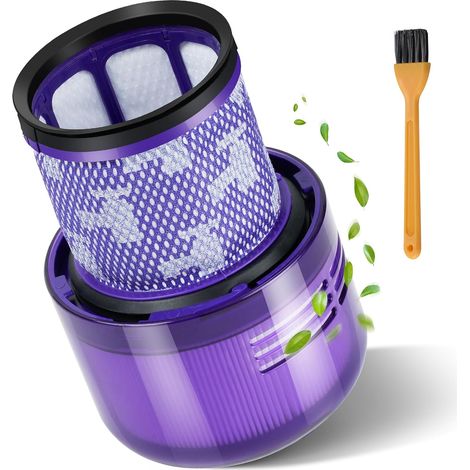 Filtre Compatible avec Dyson V11 V15 SV14 SV17 SV22 Detect Absolute V11 Animal V11 Absolute Torque Drive Fluffy Complete Pro, Accessoires Aspirateur avec 1 Brosse de Nettoyage (1/4)