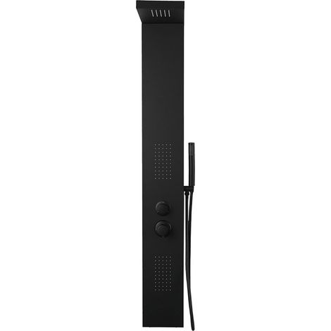 Colonna doccia pannello idromassaggio effetto cascata YH8124 SIDNEY - Nero (1/5)
