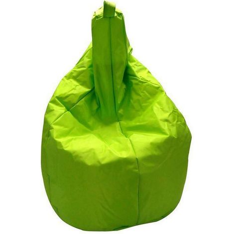 Talamo Italia Einfarbiger Sitzsack, grüne Farbe, Maße 80 x 120 x 80 cm (1/3)