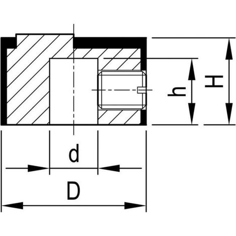 Tête De Bouton Rotatif - Aluminium - Ø 12 mm x H 7 1 mm - Pour Commande Manuelle - 1 Pièce (1/3)
