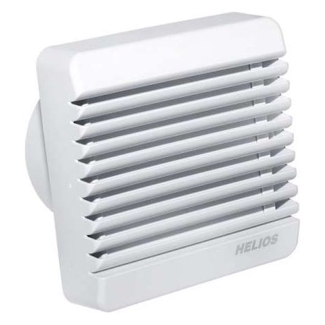 Helios HV 100 EZ Kleinraum-Ventilator DN 100, IP 44 mit Zeitrelais und elektrisch Innenverschluss