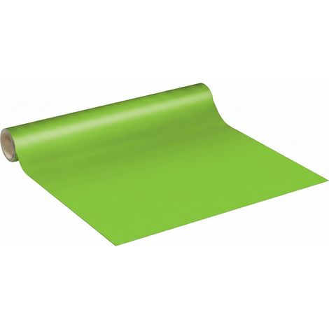 Sticker Vinyle Imperméable Cuisine Armoire Porte - Adhesif pour Meuble, Autocollant pour Meuble - Sticker Mural H60cm x L2m - Vert Pomme (1/5)