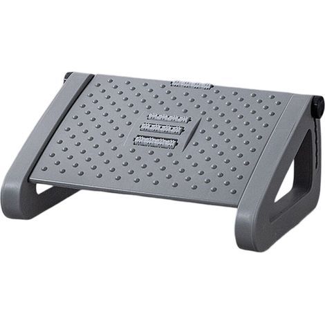 Repose-pieds de bureau réglable sur 6 hauteurs, ergonomique et doté d'une surface massante. Idéal pour soulager la pression au bureau et à la maison. (1/5)