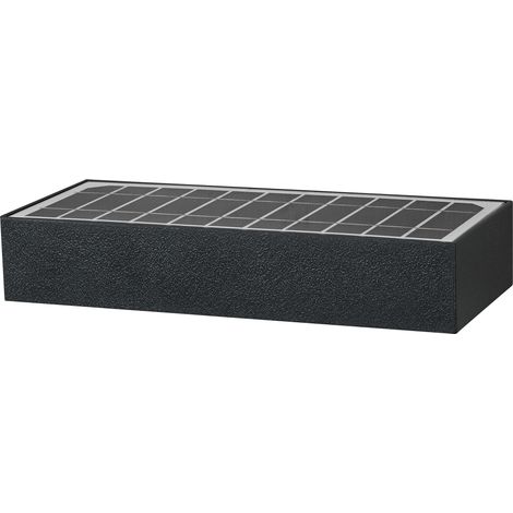 OSRAM Capteur ENDURA STYLE BRICKLUME, lampe solaire, 6W, 850lm, gris foncé, éclairage indirect, détecteur de mouvement, capteur de lumière du jour, IP65, température de couleur 3000K, blanc chaud (1/5)
