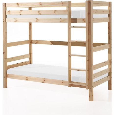 Litera 90x200 Altura 180 cm Somier Incluido Vipack Pino - Madera (1/5)