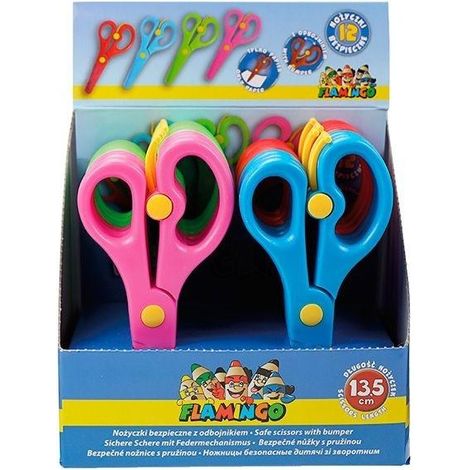 Ciseaux de sécurité avec butée 13,5 cm (12 pièces)