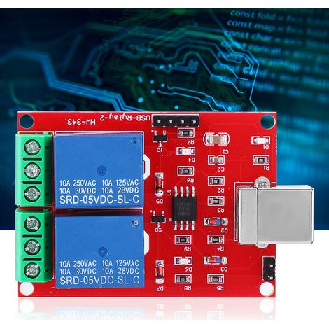 Interrupteur de commande USB 5 V, module relais à 2 canaux, interrupteur de commande intelligent pour ordinateur/PC, interrupteur de commande USB (1/5)