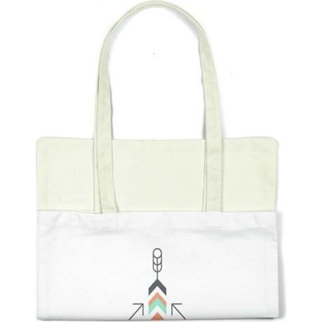 Sac shopping tote bag en coton Bonamaison 34 x 40 cm – manches longues, réutilisable et durable (1/4)