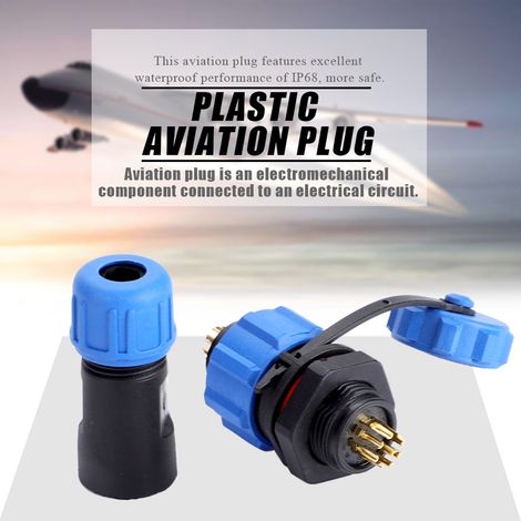 Connecteur de prise en plastique étanche IP67 SP13 à 9 broches (9 broches) (1/5)
