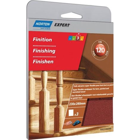 Lija abrasiva Superflex grano 120 X3 Sc - Norton