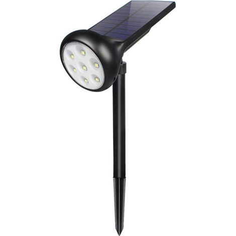 Lampe solaire Générique Solar pour jardin, pelouse et camping, avec batterie intégrée (noire, taille unique)-AquaForge (1/5)