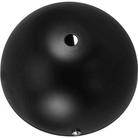 Semi-Circular Ceiling Rose 12 cm Black Ceiling Mount Plate Light Kit Cable Cover for Living Room Bedroom Dining Room (1/5)