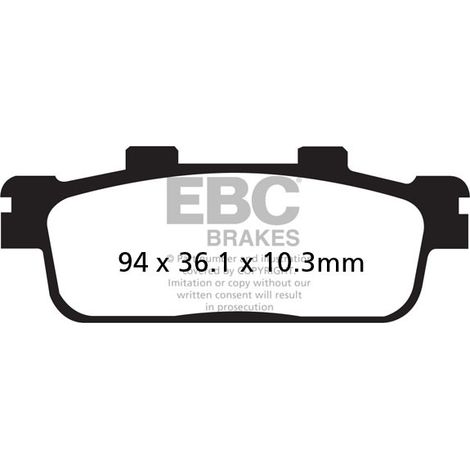 Pastillas de freno EBC FA427R (juego para 1 disco)