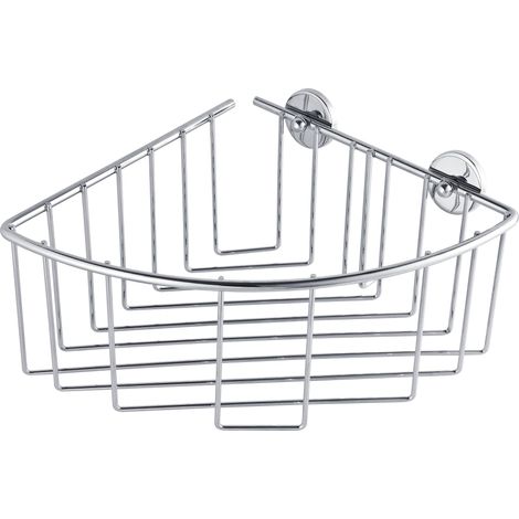 TESA BAATH PLUS PANIER DE RANGEMENT (ANGLE, EXTRA PROFOND, CHROMÉ, AVEC KLEBEL ÖSUNG, 115 MM X 205 MM X 210 MM) (1/5)