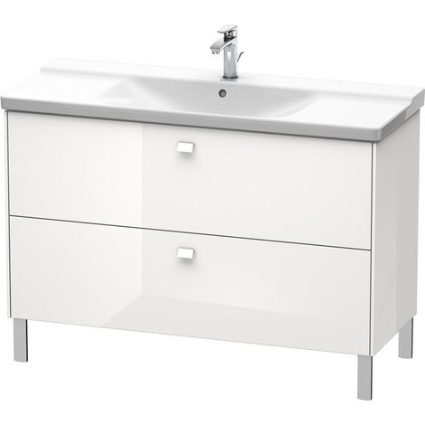 BRIOSO Mobile lavabo Griffe cromo 691x1220x479mm Ciliegio ticinese