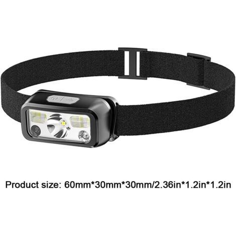Lampe frontale à induction extérieure. lampe frontale à induction rechargeable USB. petite lampe frontale portable extérieure (1/5)