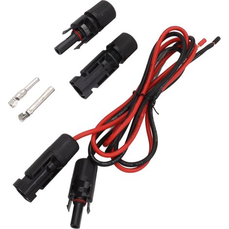 Câble d'extension pour charge solaire, connecteur adaptateur pour panneau solaire de camping-car, station d'alimentation portable, générateur solaire (1/5)