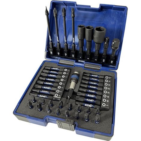ASW Bit-Satz IMPACT 42-teilig 1/4 ″ Sechskant (1/2)