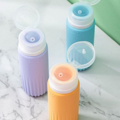 Distributeur de savon, ensemble de bouteilles distributrices de voyage, 6 pièces, pour rangement Portable, adapté au shampoing, (1/4)